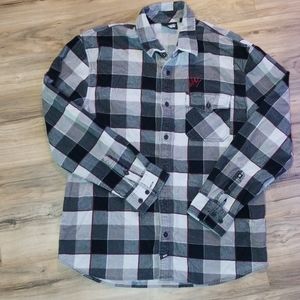 Suede Van's long sleeve button down